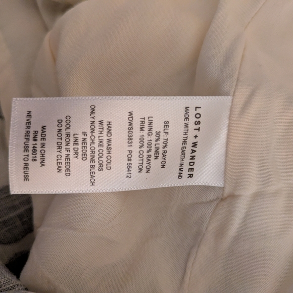 Lost + Wander Long Maxi Wrap Tie Dress S - Picture 10 of 11